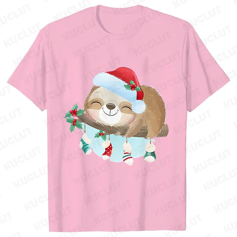 Sloth Festive T-Shirt
