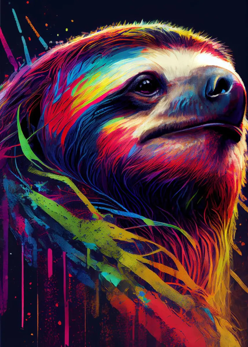 Sloth Artwork Poster