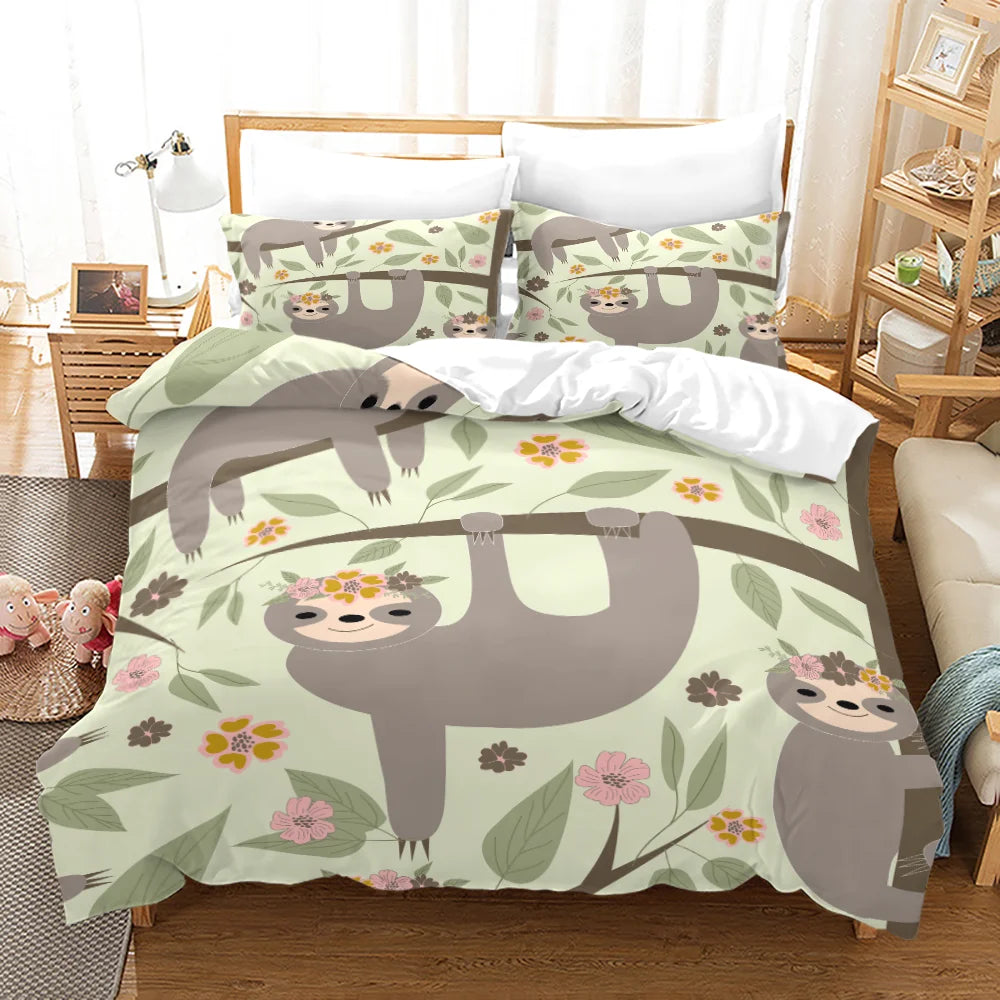 Sloth Duvet Cover Set