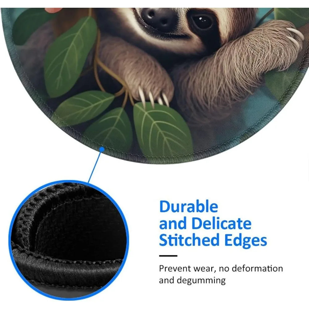 8 Inch Cute Sloth Mousepad