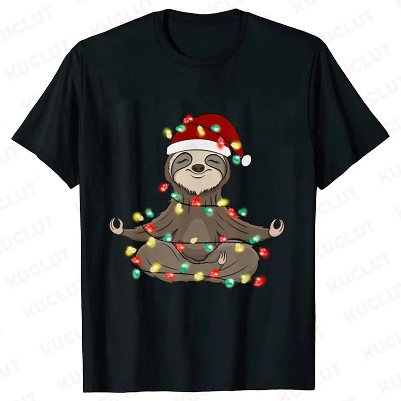 Sloth Festive T-Shirt