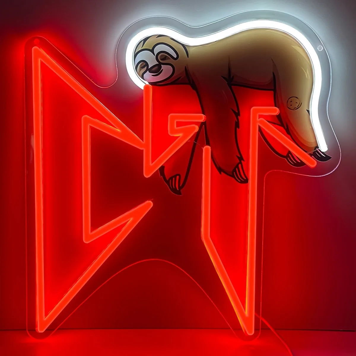 Sloth UV Print Neon USB Powered Dimmable LED Light