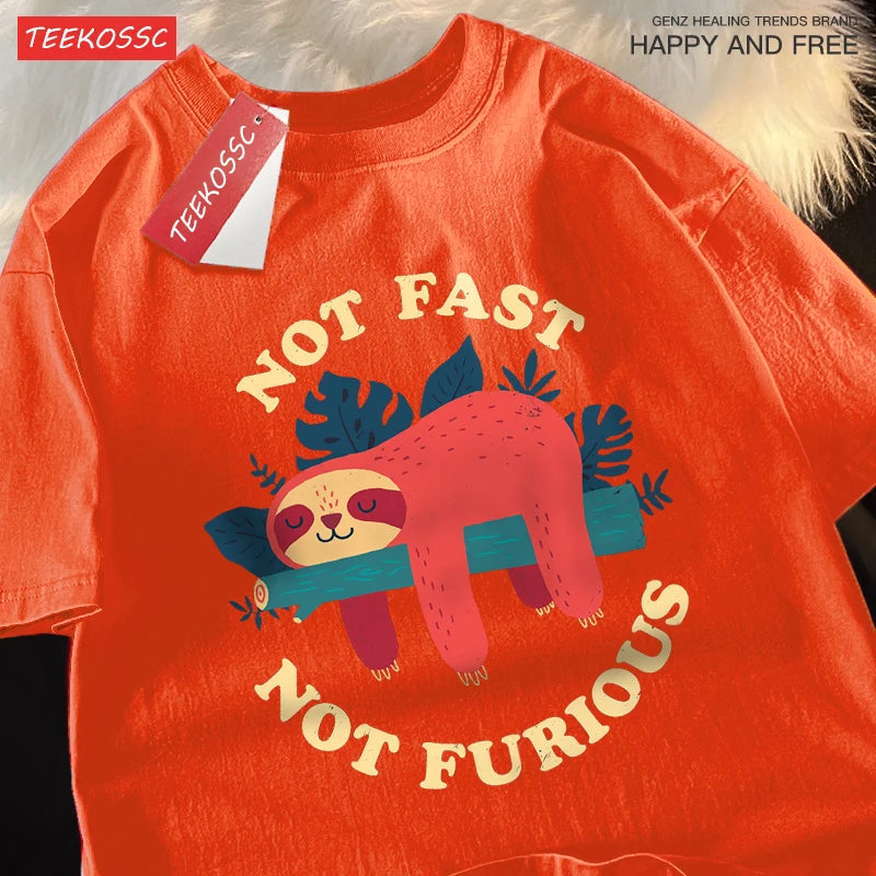 Not Fast Not Furious Sloth Male T-Shirt