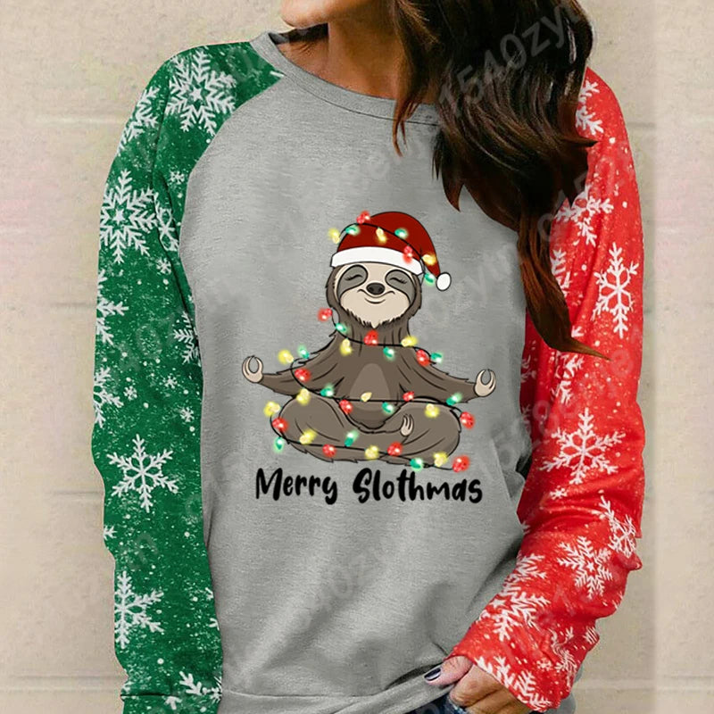 Merry Slothmas Long Sleeve T-Shirt