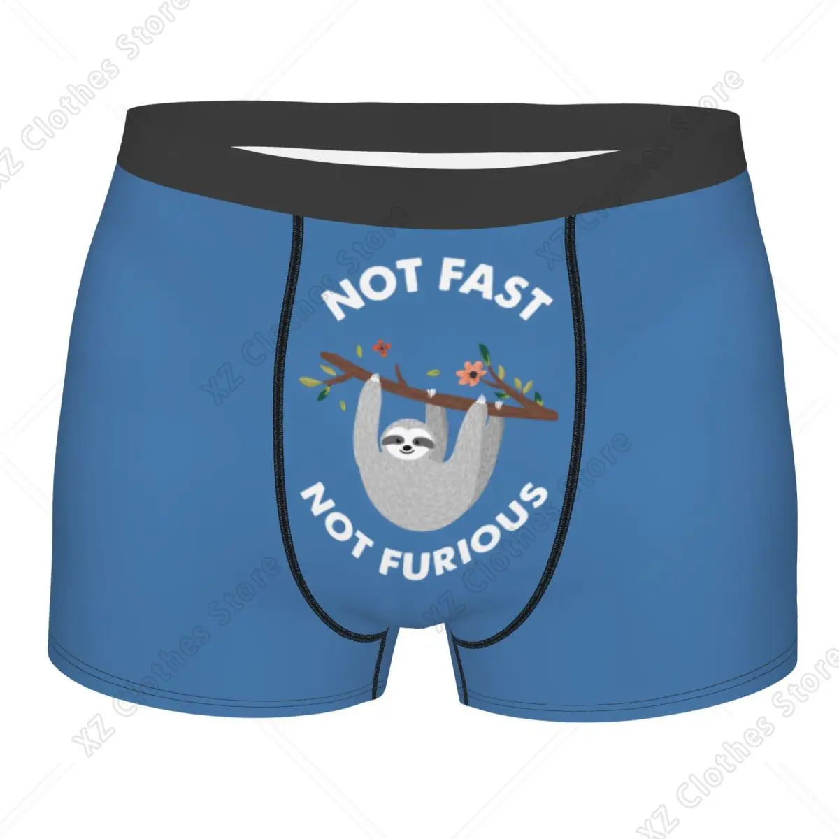 Not Fast Not Furious Sloth Boxer Briefs product photo