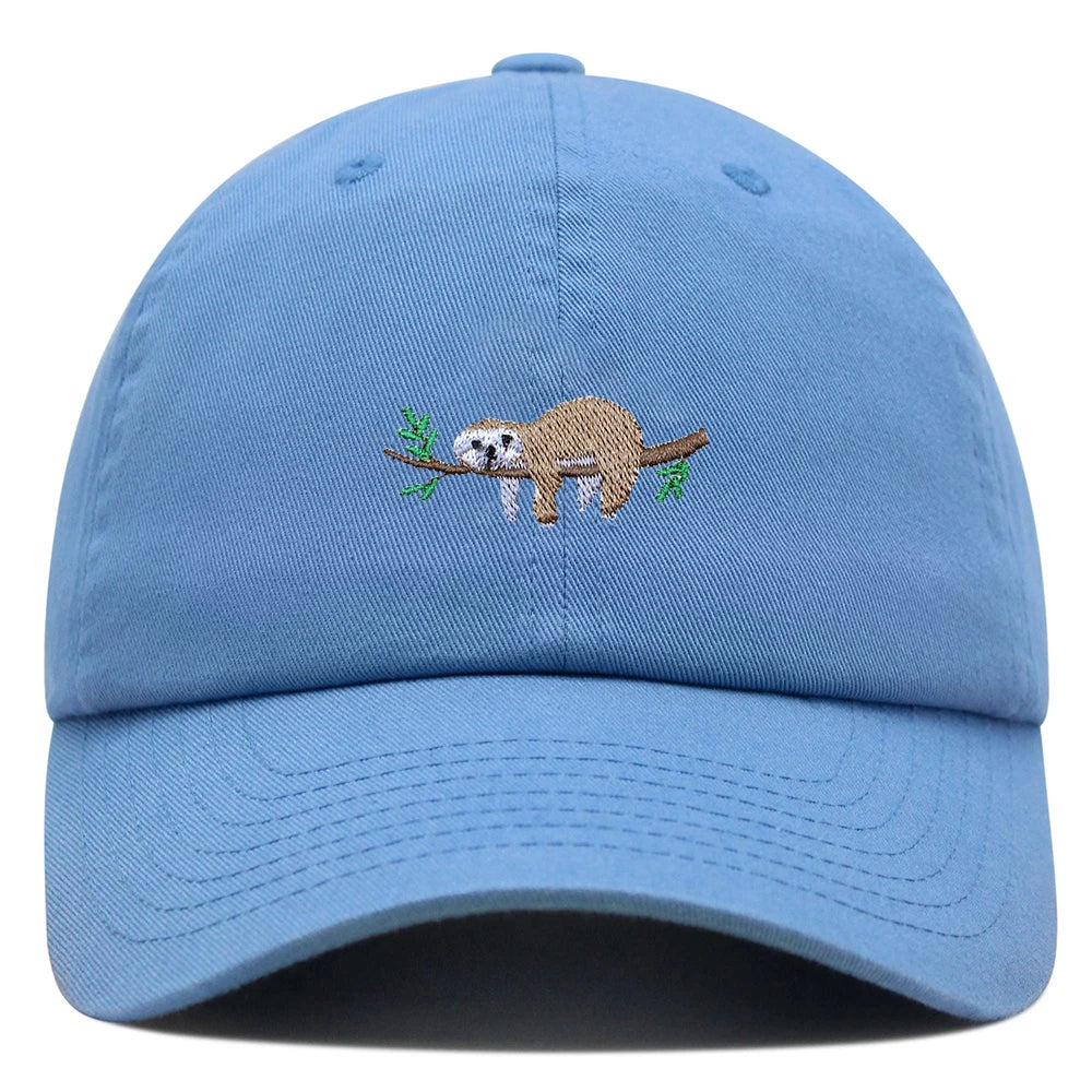 Sloth On A Branch Baseball Cap