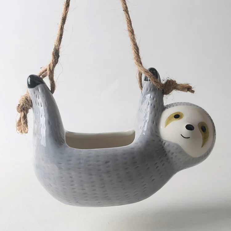 Sloth Hanging Flowerpot