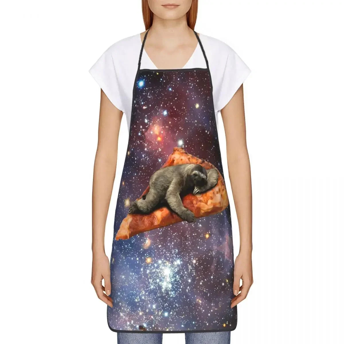 Space Pizza Sloth Aprons