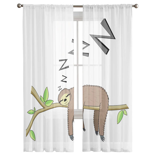 Snoring Sloth Curtain