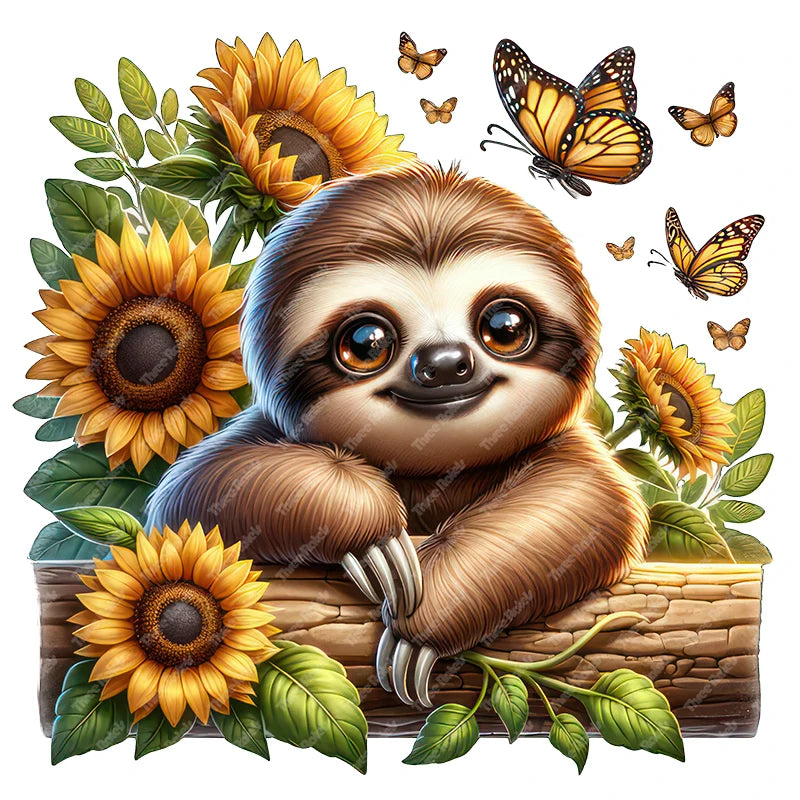 Cartoon Sloth Wall Sticker