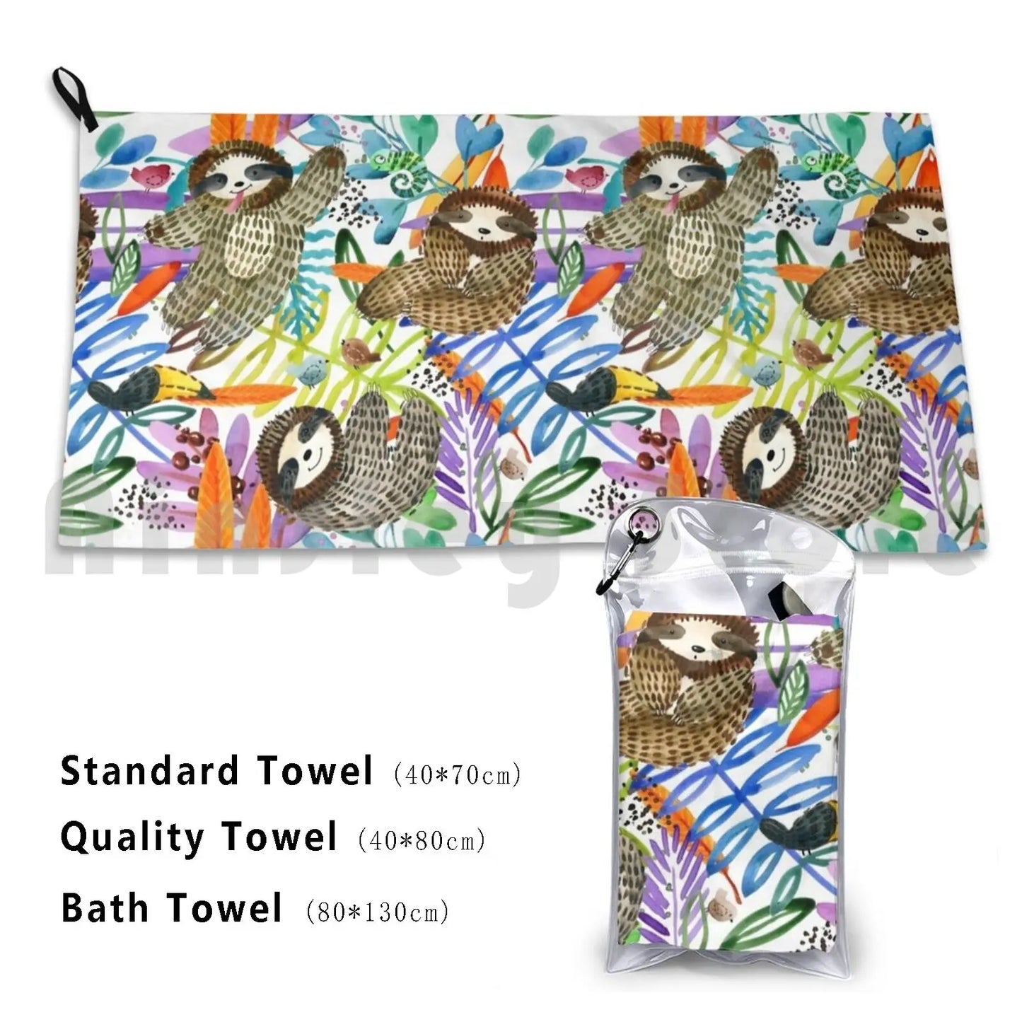 Sloth Bath Towel