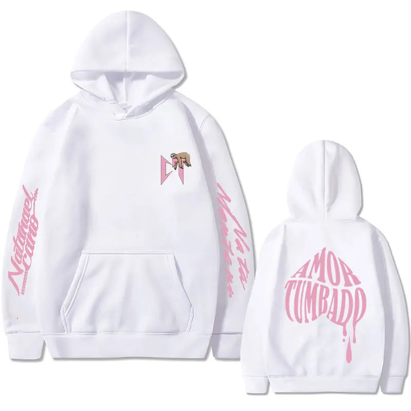 Singer Natanael Cano Amor Tumbado Sloth Print Hoodie