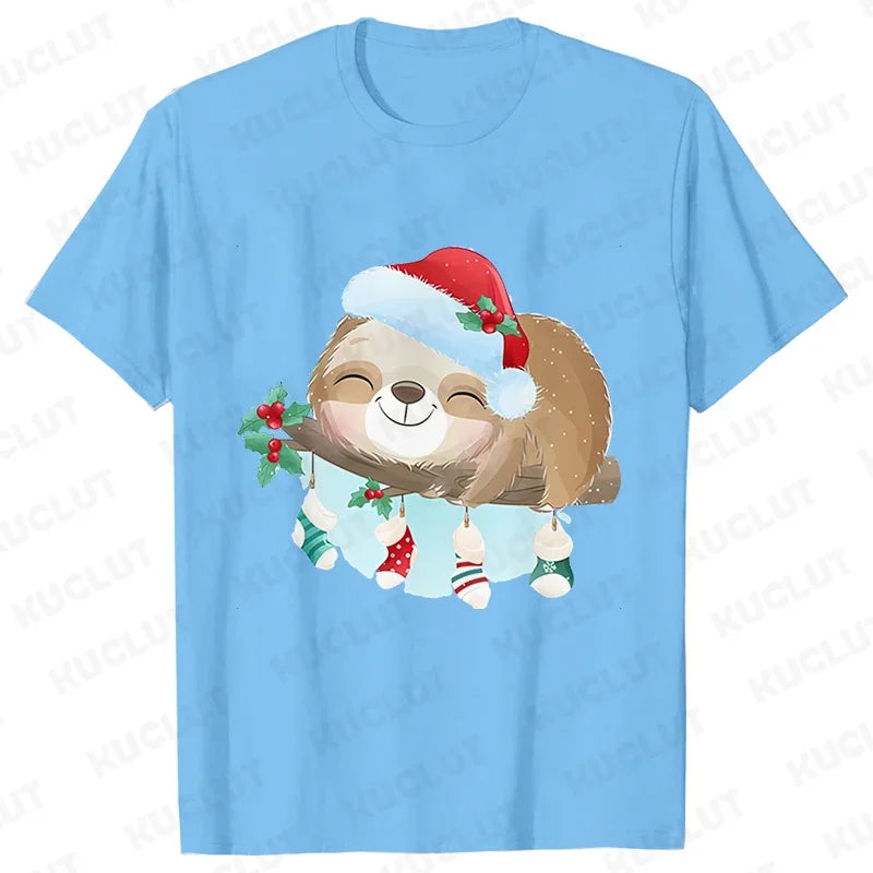 Sloth Festive T-Shirt