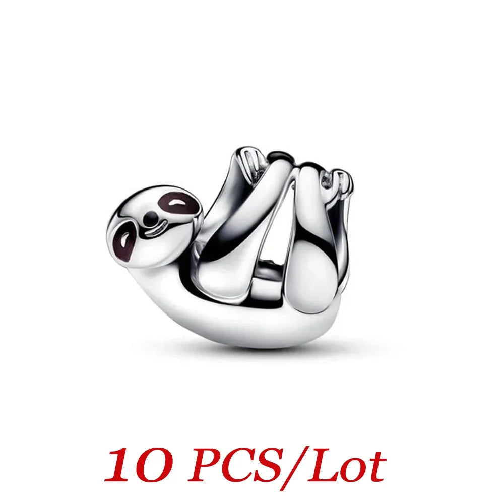 Hanging Sloth Bead Charms