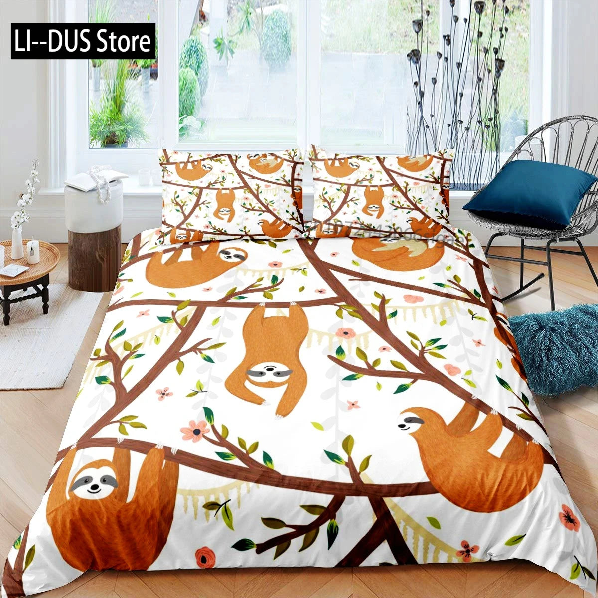 Sloth Duvet Cover Bedding Set
