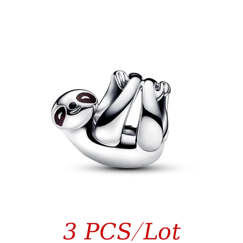 Hanging Sloth Bead Charms