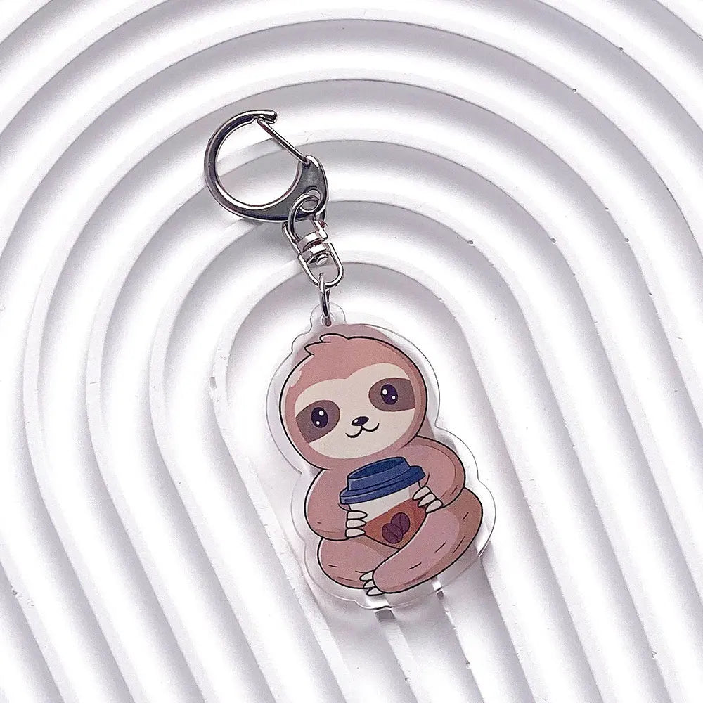 Sloth Acrylic Keychains