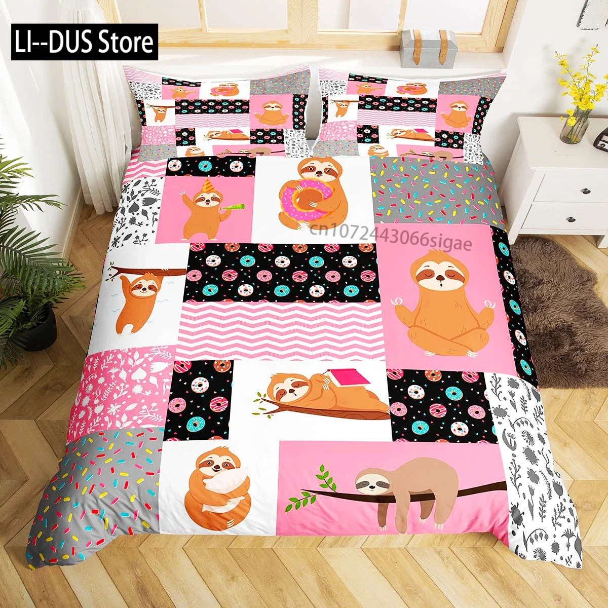 Sloth Duvet Cover Bedding Set