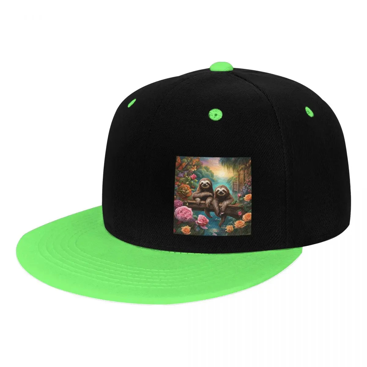 Sloth Scene Picture Baseball Cap