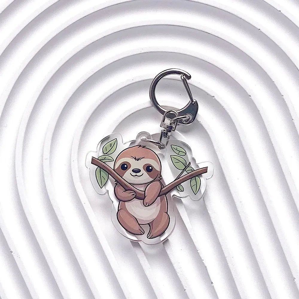 Sloth Acrylic Keychains