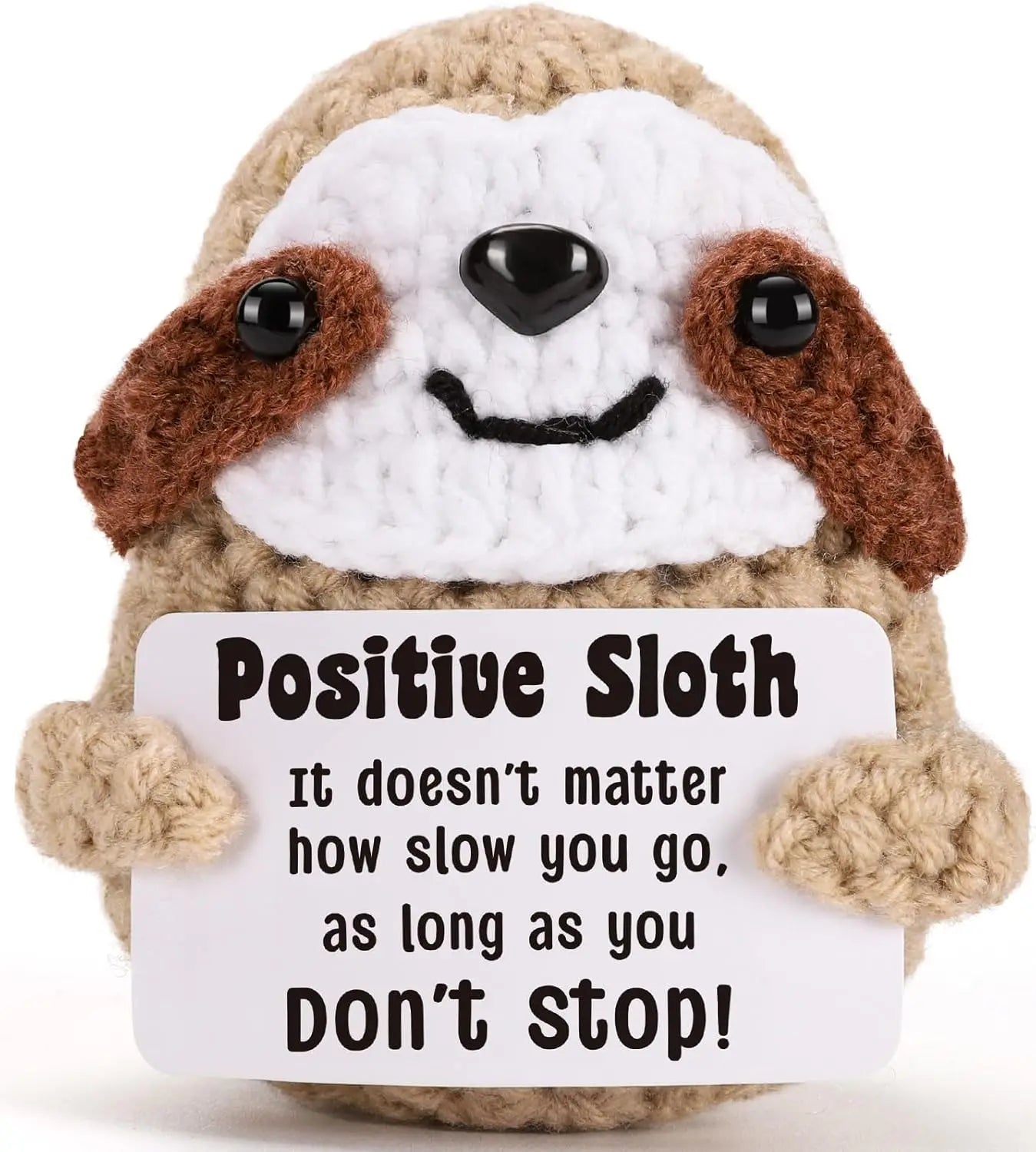 Positive Crochet Sloth Doll