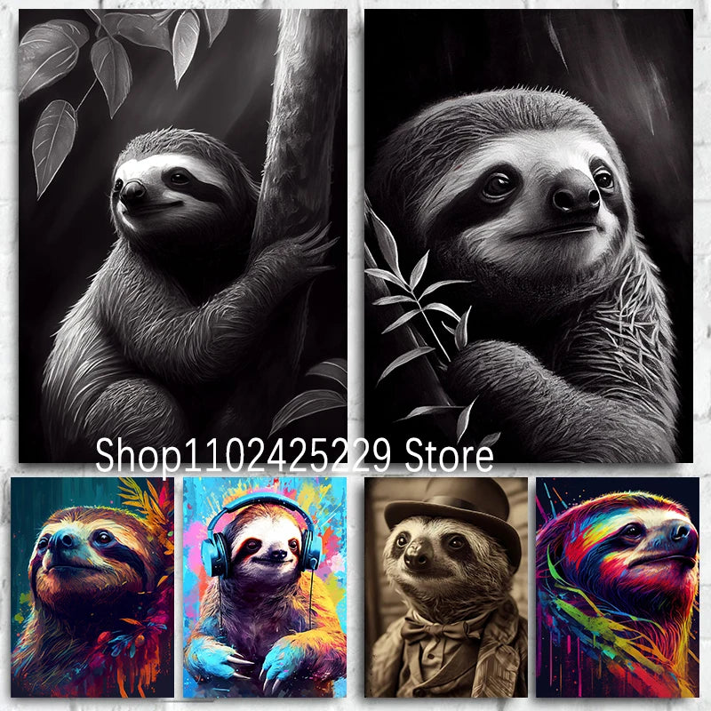 Sloth Artwork Poster