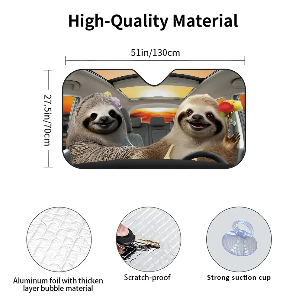 Sloth Car Sunshade