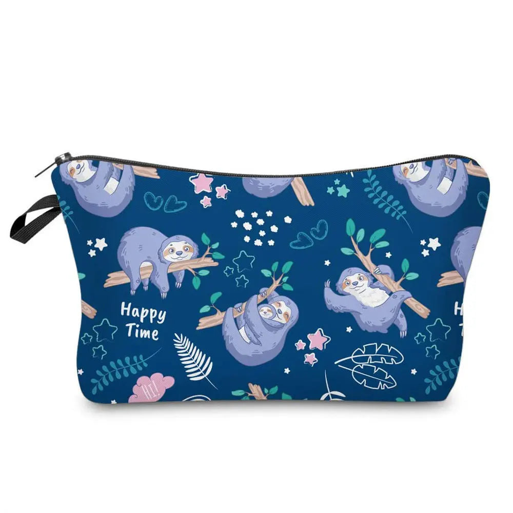 Happy Time Sloth Cosmetic Bag