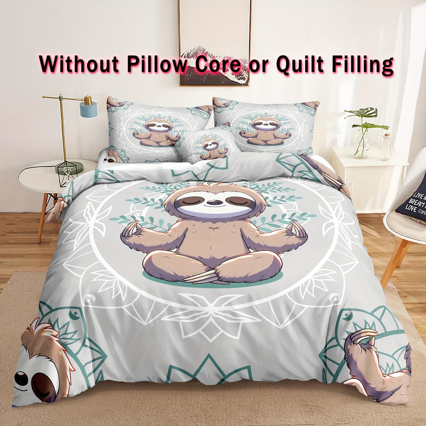 Mediating Sloth Duvet Set