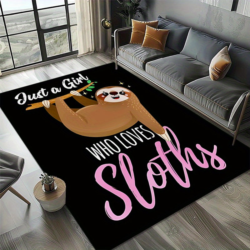 Just A Girl Who Loves Sloths Rug