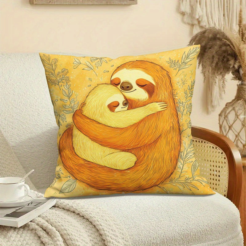 Adorable Sloth Cushion Cover