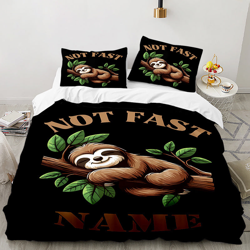 Not Fast Sloth Duvet Cover