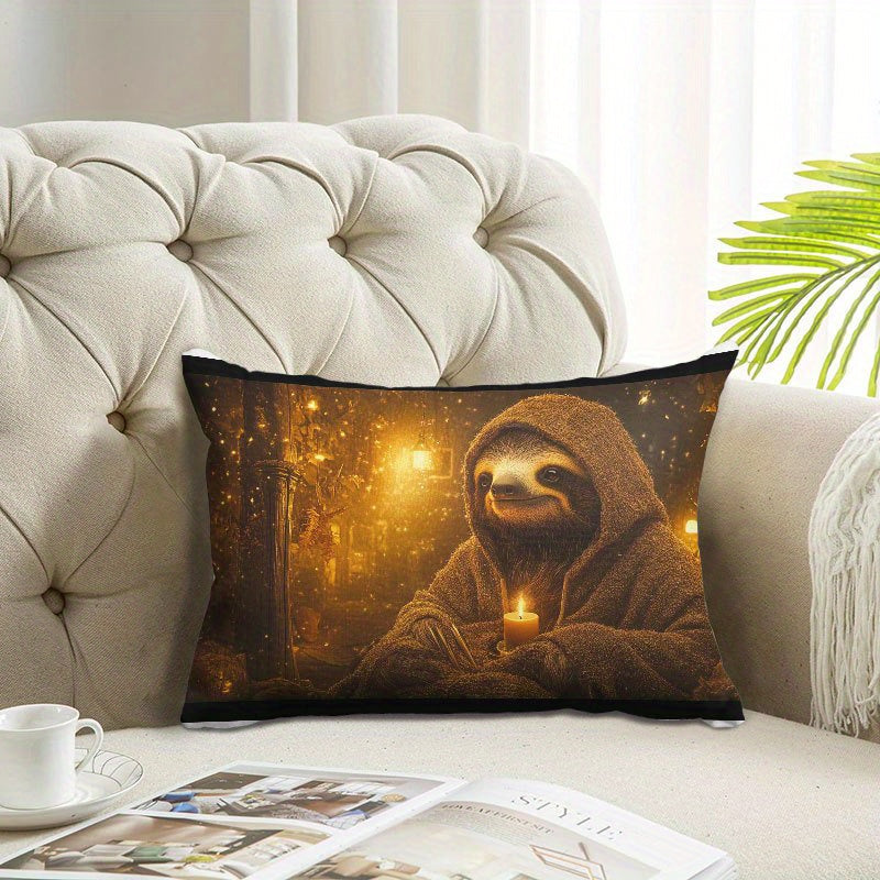 Sloth Hoodie Cushion Cover