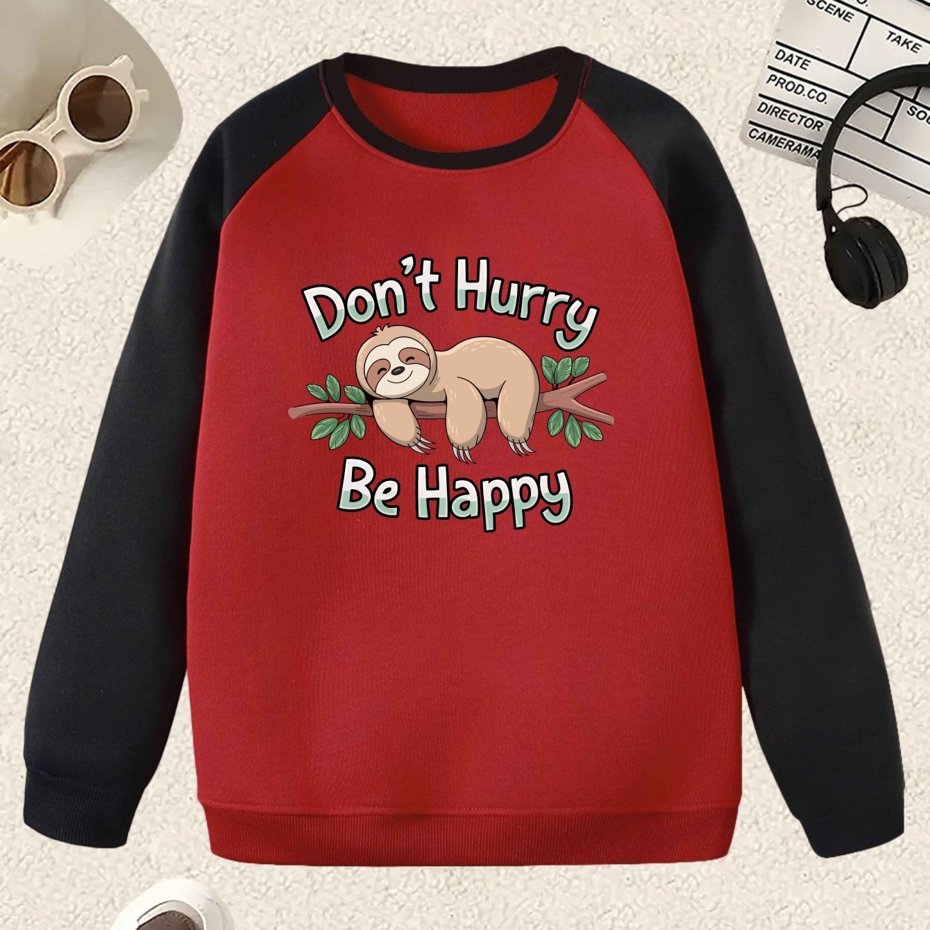 Don't Worry Be Happy Sloth Sweatshirt