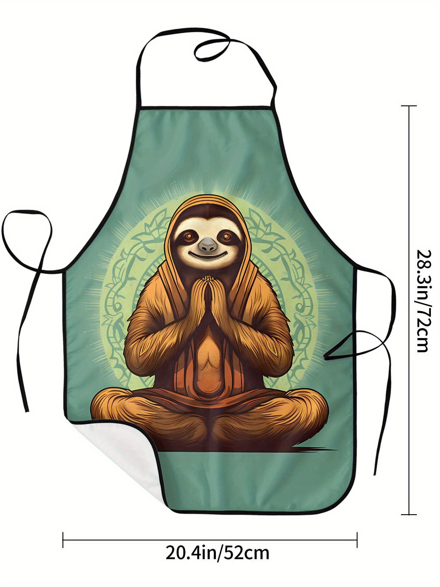 Meditating Sloth Apron