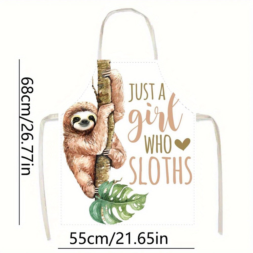Just A Girl Who Loves Sloths Apron