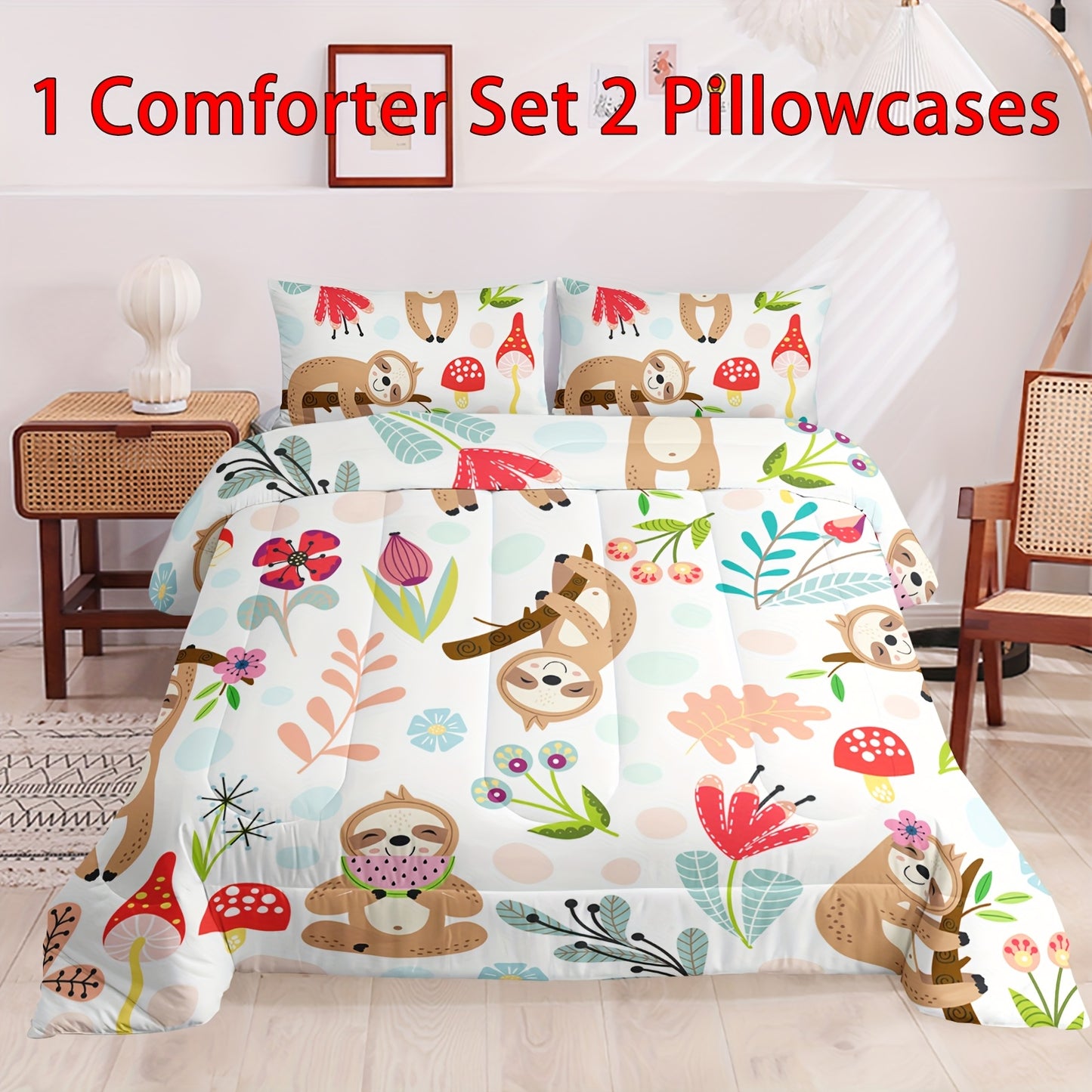 Sloth Comforter Set