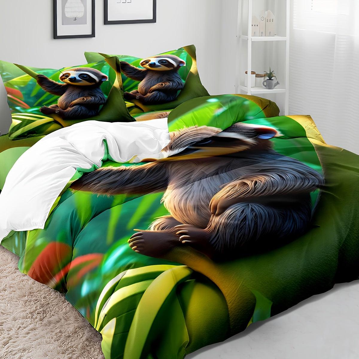 Cute Sloth Bedding Set
