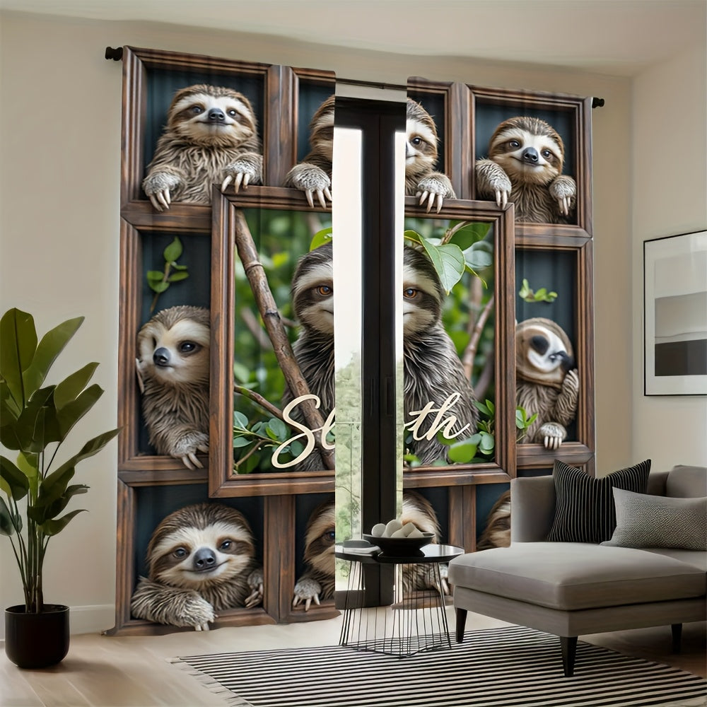 Adorable Sloth-Themed Curtains