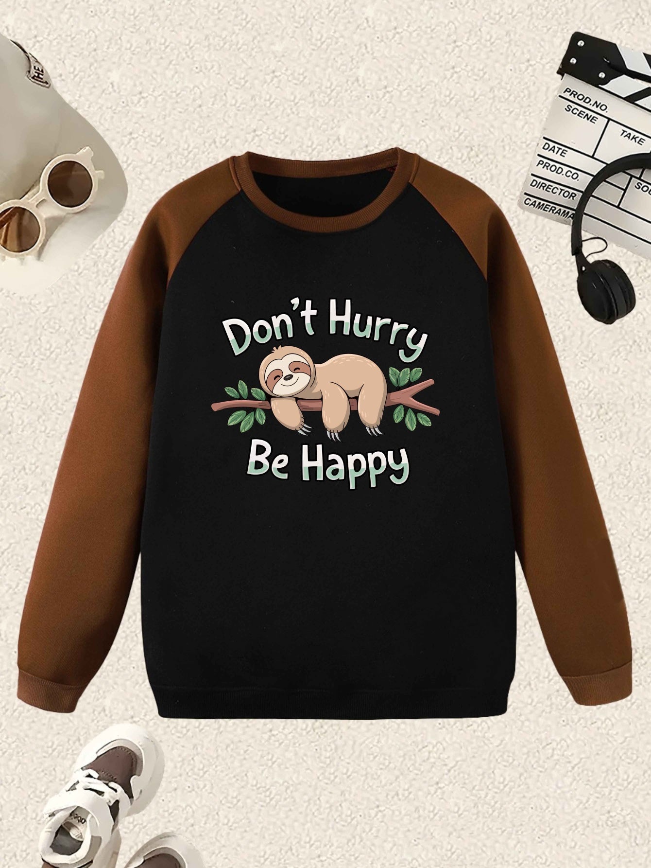 Don't Worry Be Happy Sloth Sweatshirt