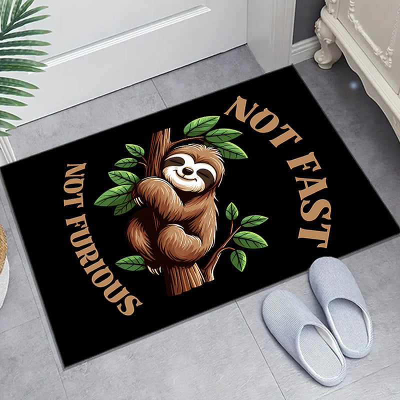 Not Fast Not Furious Sloth Rug