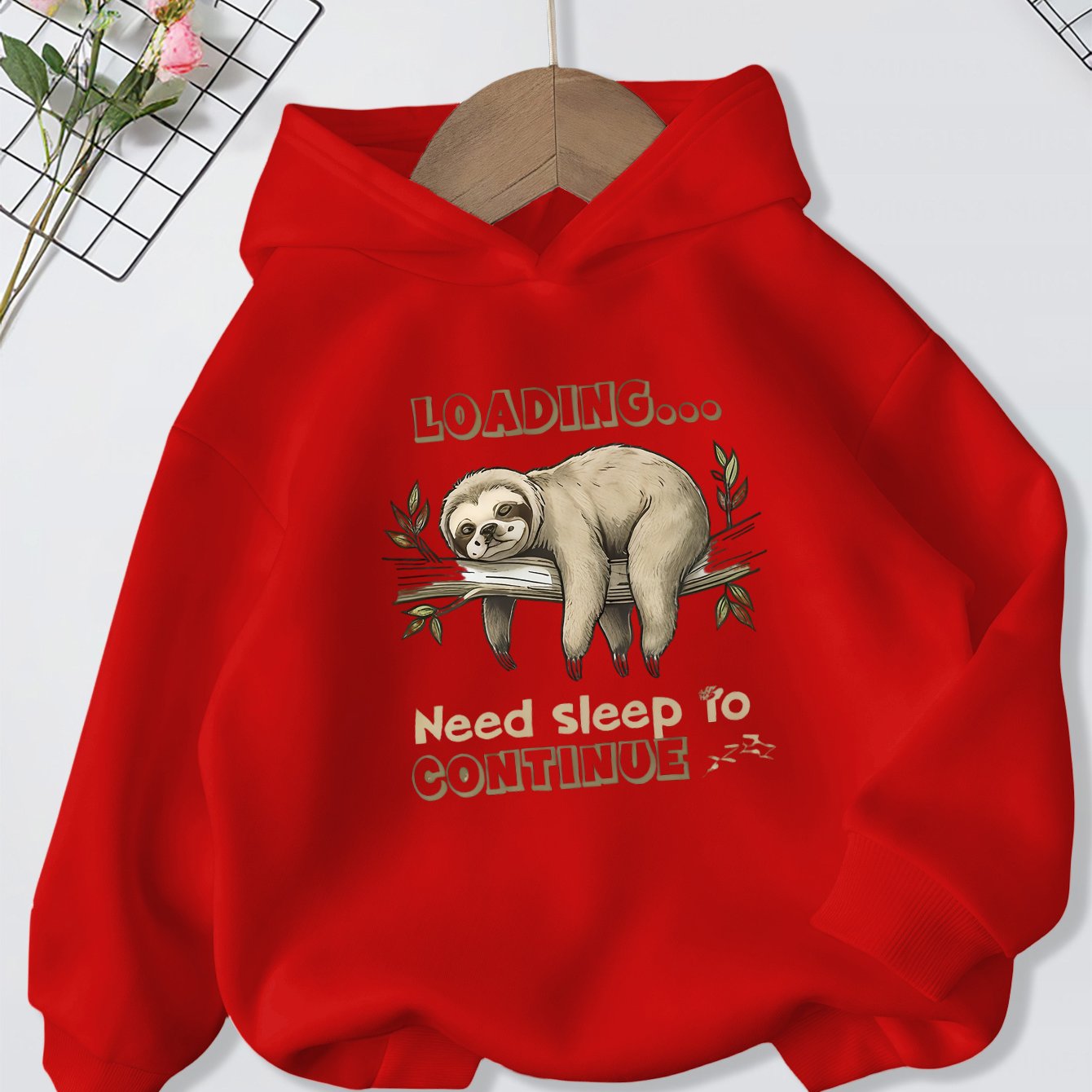 Loading Sloth Print Hoodie