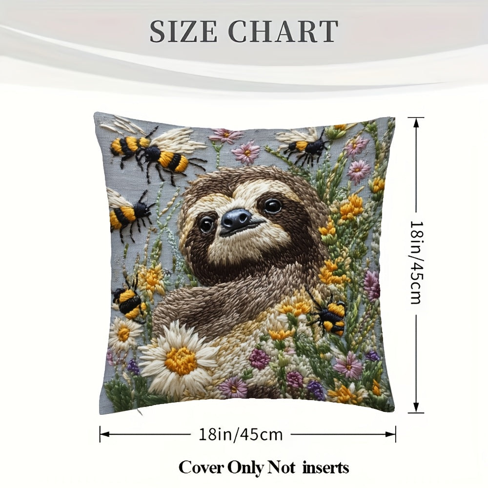 Sloth Cushion Cover