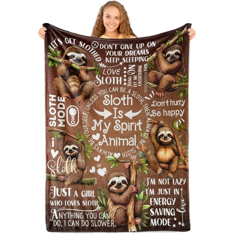 Sloth Is My Spirit Animal Blanket