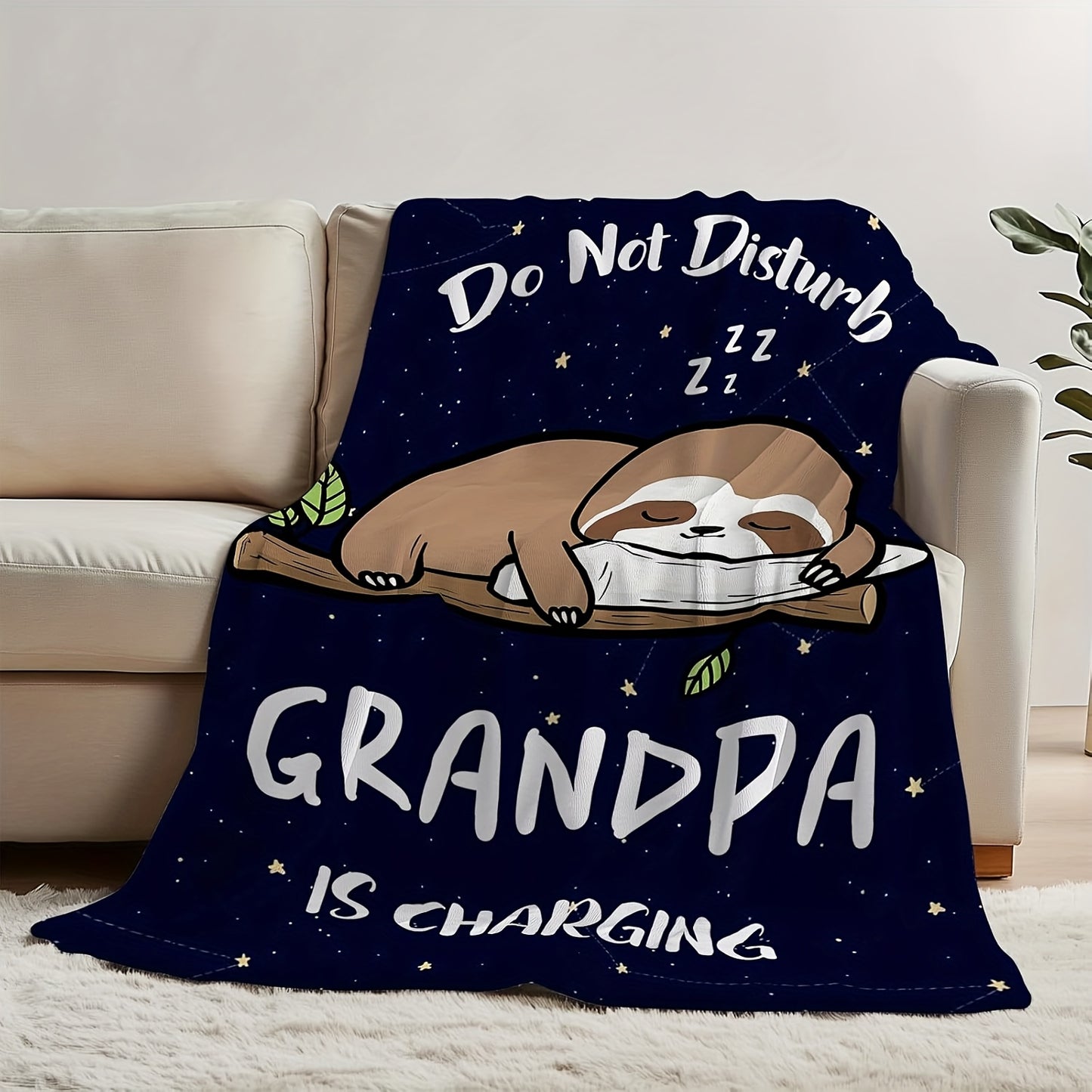 Do Not Disturb Grandpa Is Charging Blanket