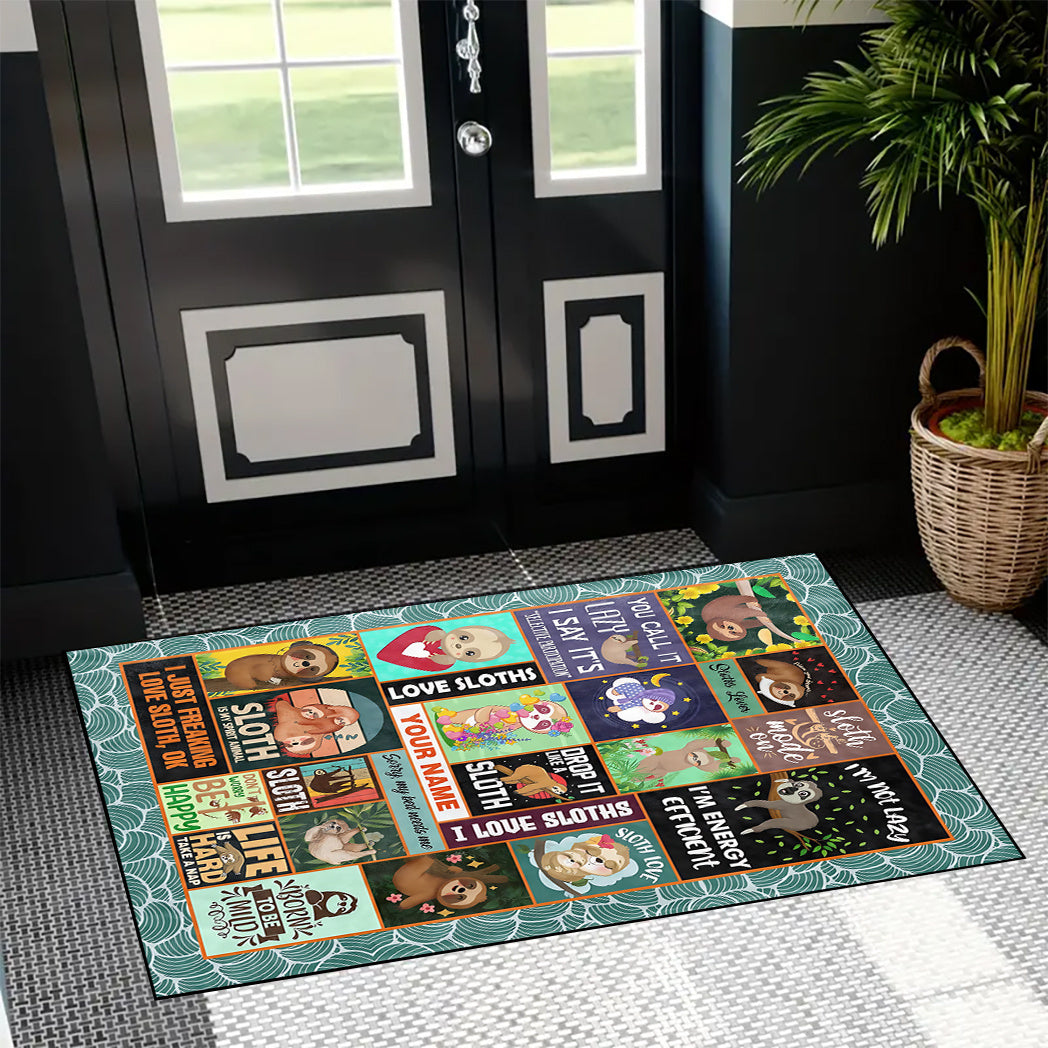 Sloth Patterned Carpet