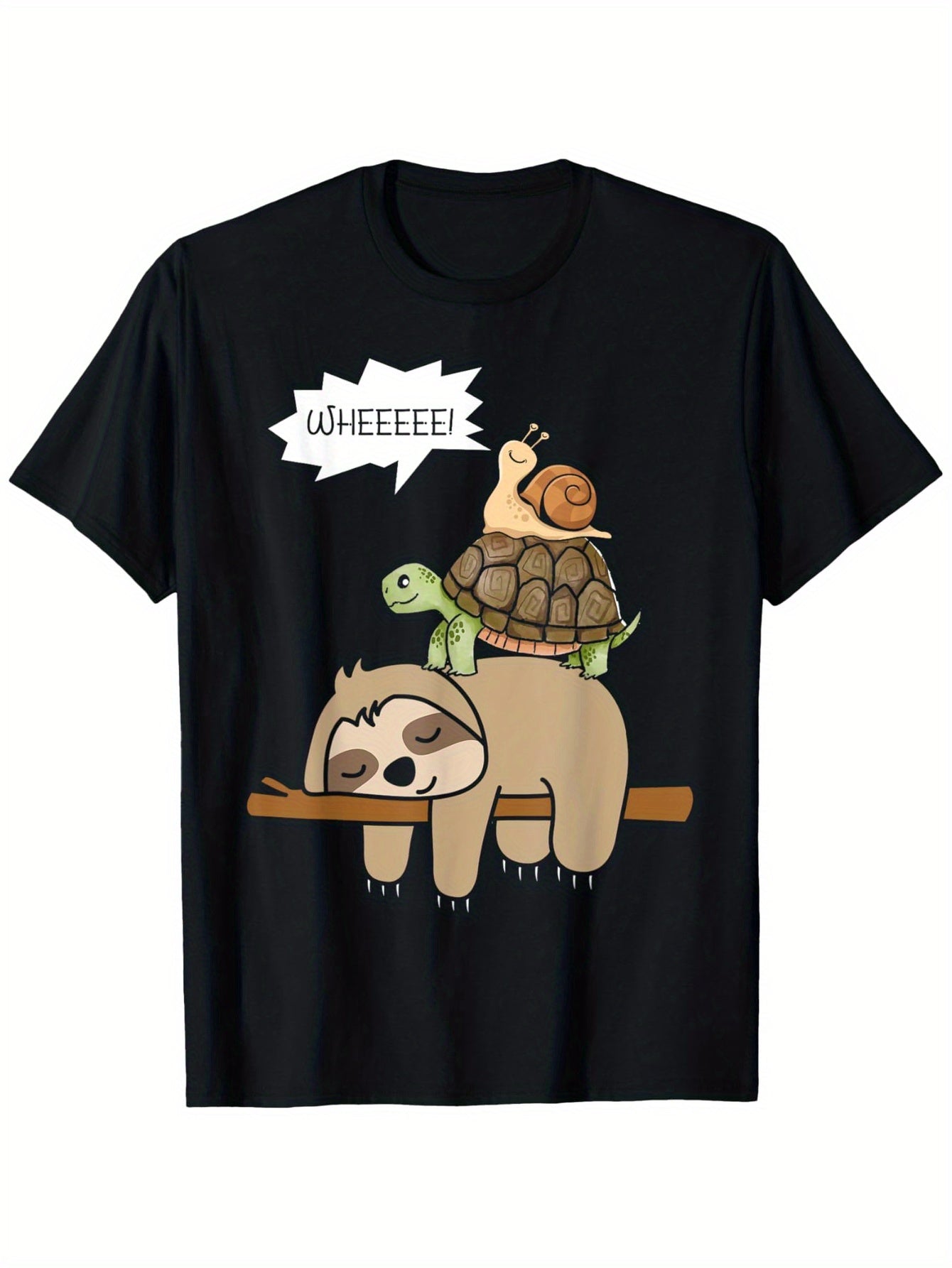 Whee Turtle Sloth T-Shirt