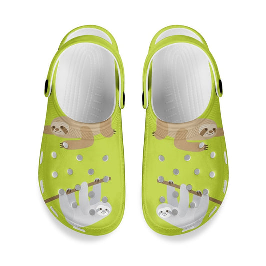 Neon Sloth Sandals