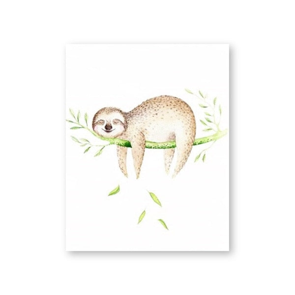 Sigh Face of Sloth Poster - Sloth Gift shop