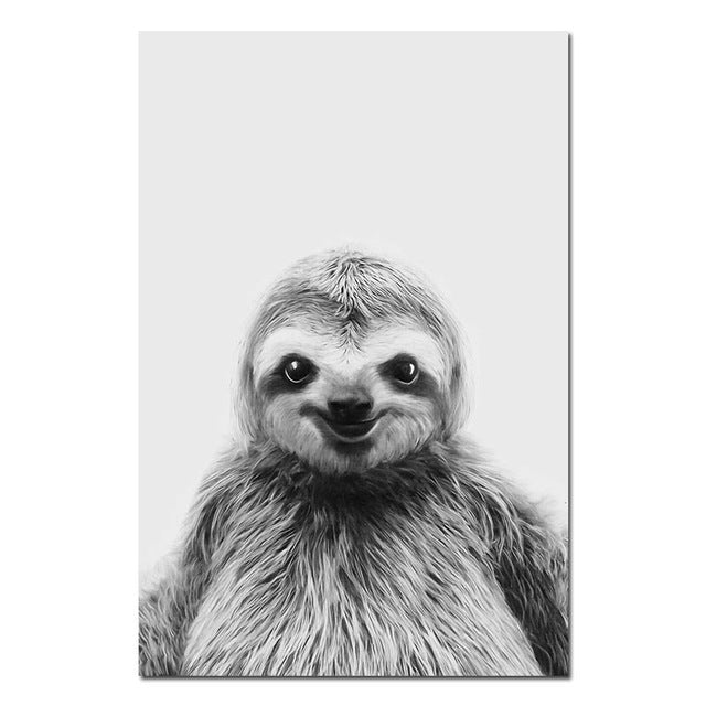Chubby Sloth Poster - Sloth Gift shop